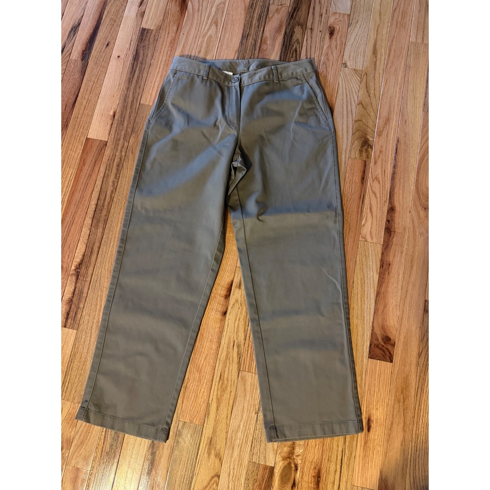 LL Bean Favorite Fit Chino Pants Khaki Straight Leg Petite 6P